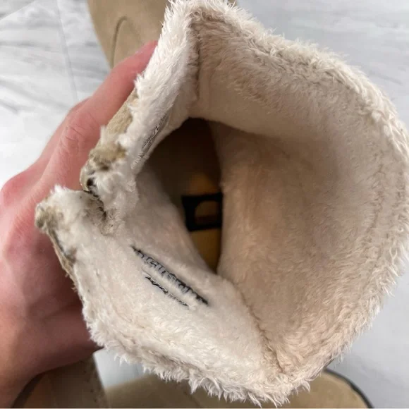 •Sorel Womens 8 Tan Sand Beige Maribel Suede Boots Thinsulate Waterproof - Picture 8 of 13